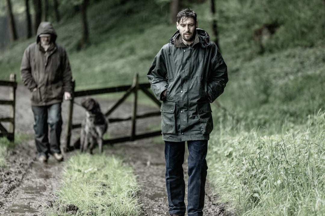 Hoggs of Fife Woodsman Waxed Jacket  Olive