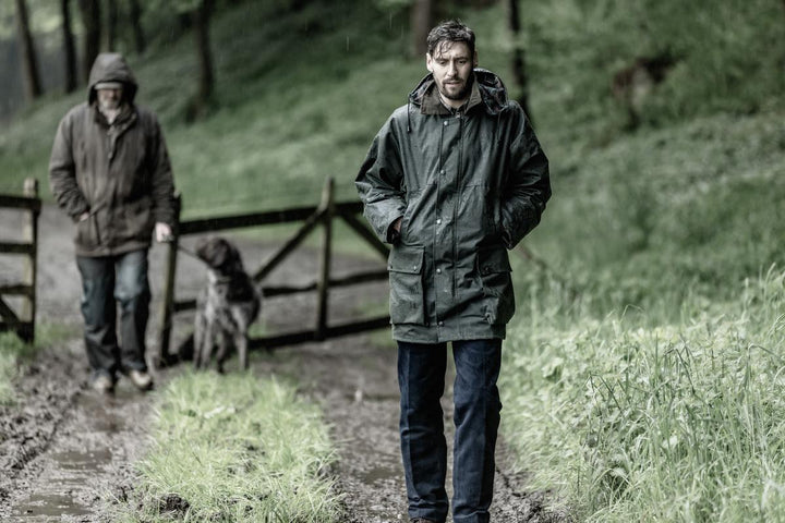 Hoggs of Fife Woodsman Waxed Jacket  Olive