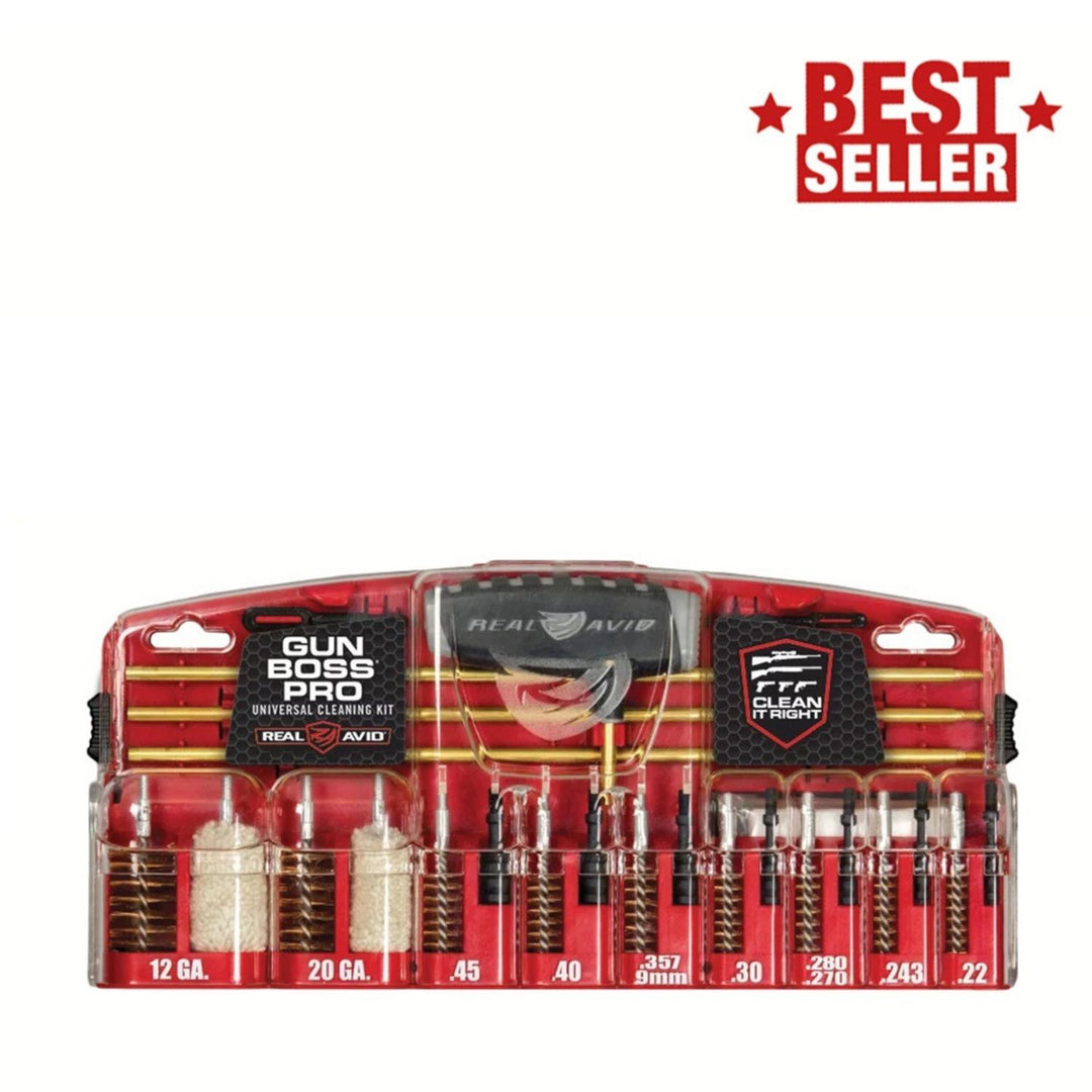 Real Avid Gun Boss Pro Universal Gun Cleaning Kit, .22-.45 & 12/20ga