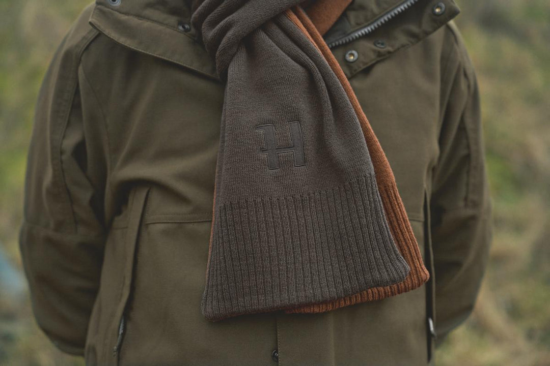 Harkila Härkila reversible Scarf Shadow brown/Rustique clay