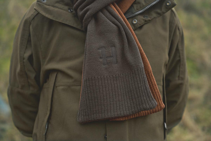 Harkila Härkila reversible Scarf Shadow brown/Rustique clay