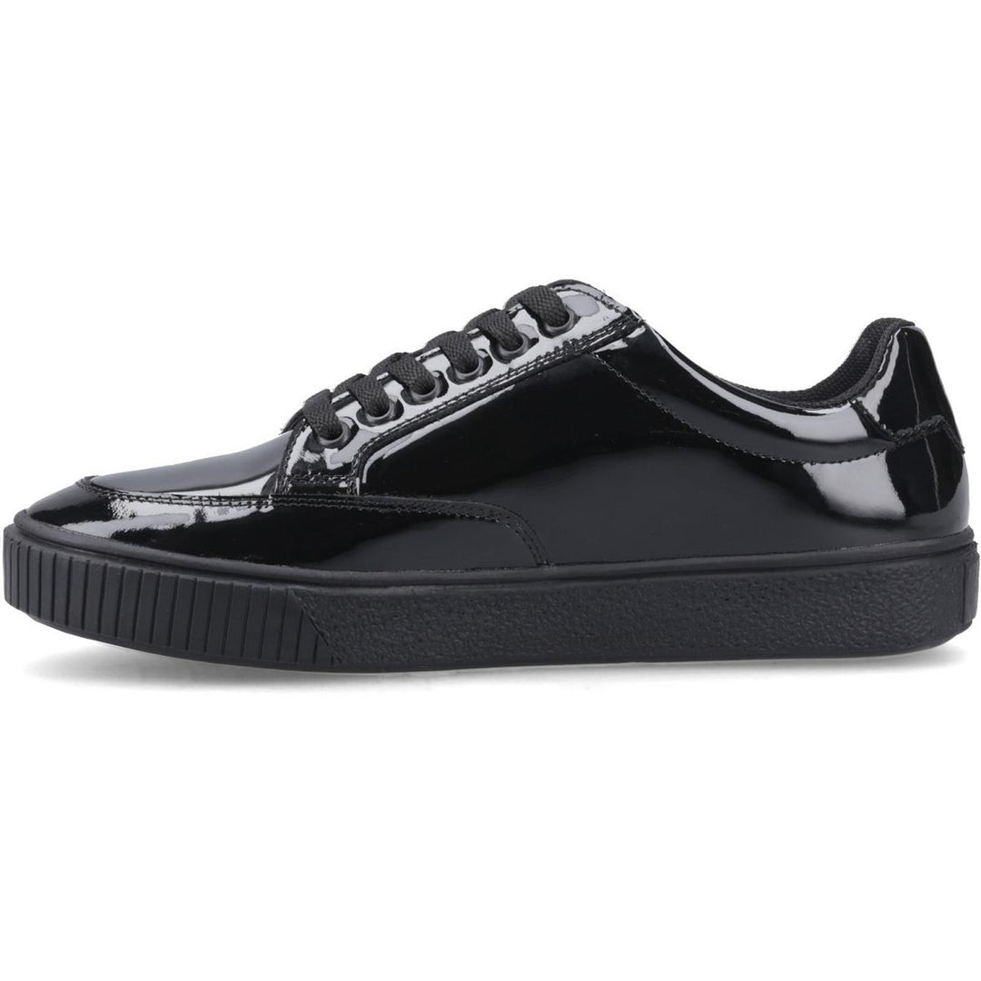 Hush Puppies EVELYN LACE TRAINER SNR Black Patent – view 4