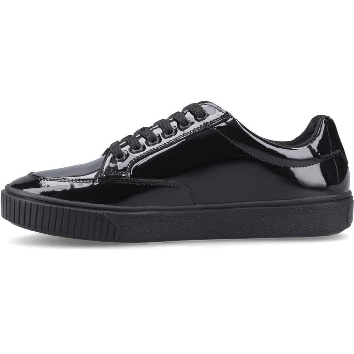 Hush Puppies EVELYN LACE TRAINER SNR Black Patent – view 4