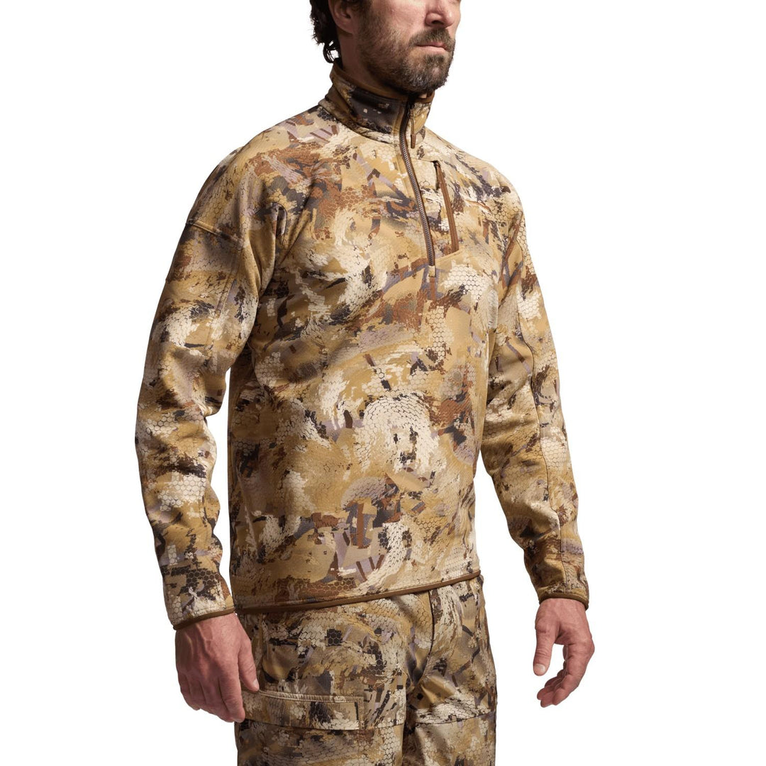 Sitka Alpha Fleece 1/4 Zip Pullover Optifade Marsh