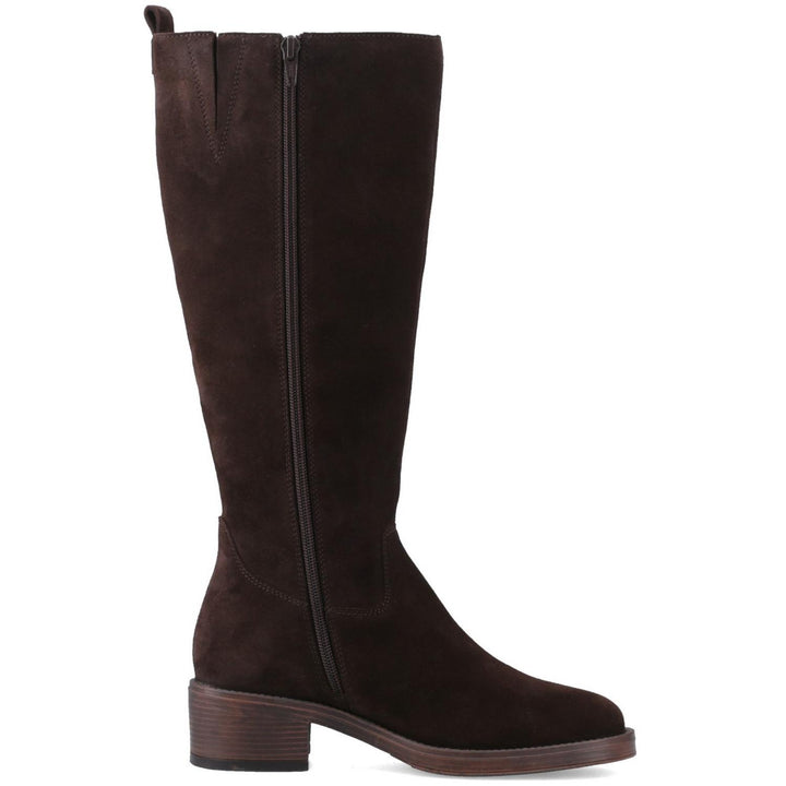 ANTONIA SUEDE LONG BOOT CHOCOLATE