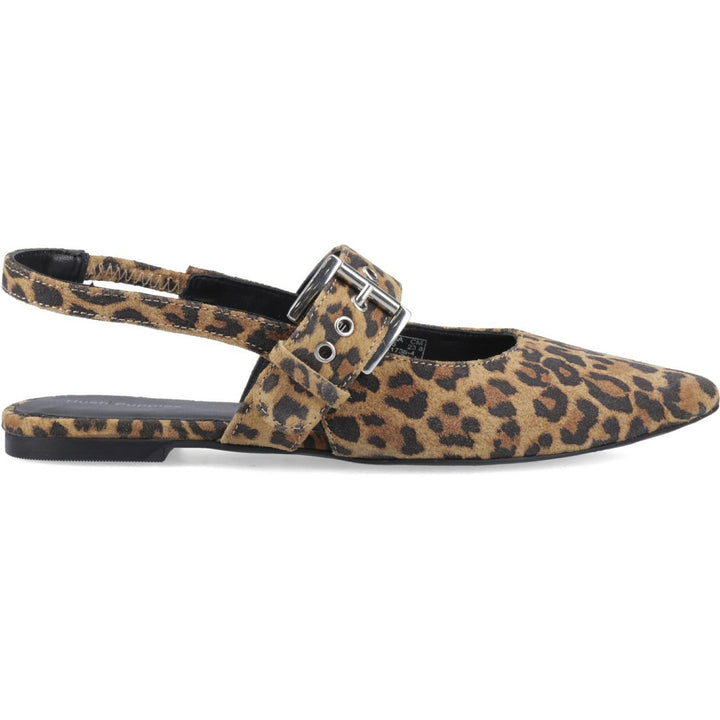 Diya Suede Mary Jane Leopard