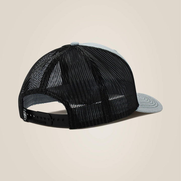 Ariat M F Mens USA Flag Patch Logo Cap Gry/blk – view 2