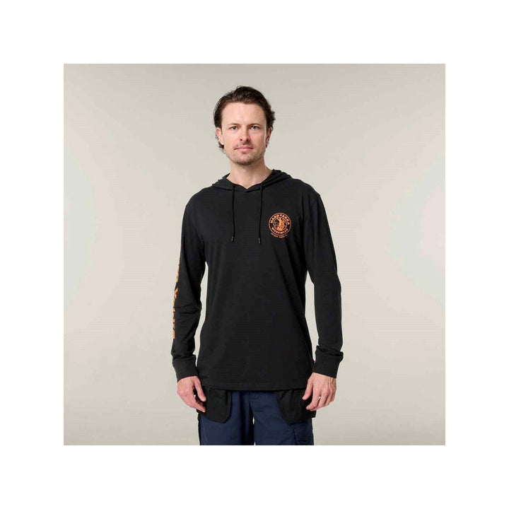 Hard Yakka Hooded Long Sleeve Tee