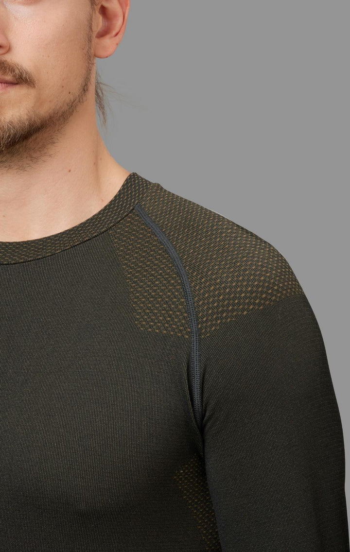 Harkila Base Active L/S O-Neck Baselayer Dark Willow – view 7