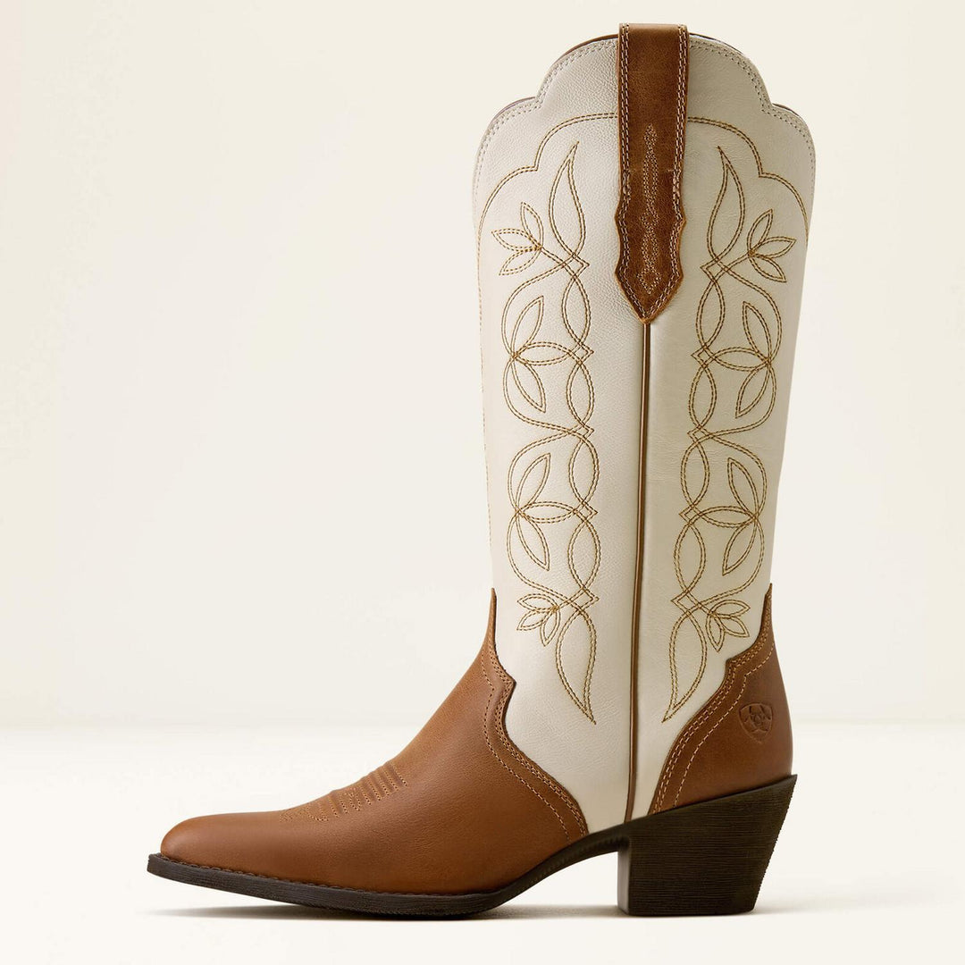Ariat Ladies Heritage Blossom J Toe Whet Brn/brt C