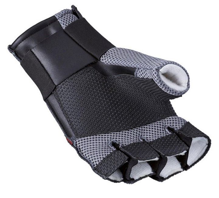 Bisley 465 Half Cover Glove Grey Red Shooter by Gehmann ll Red - Hunting gloves warm grip for Men