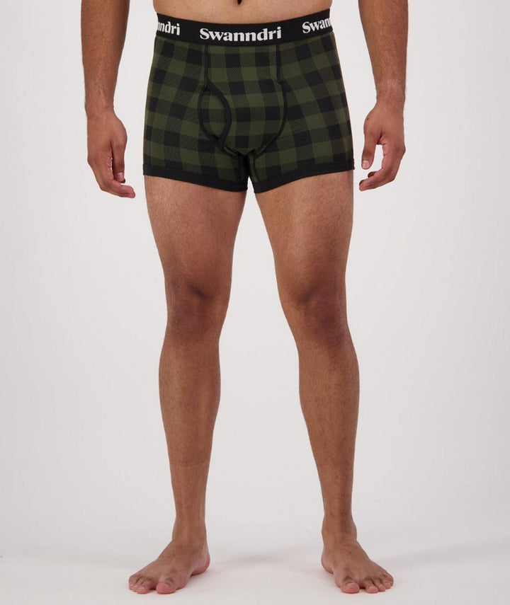 Swanndri Men's Underwear - Organic Cotton Check Boxer Briefs