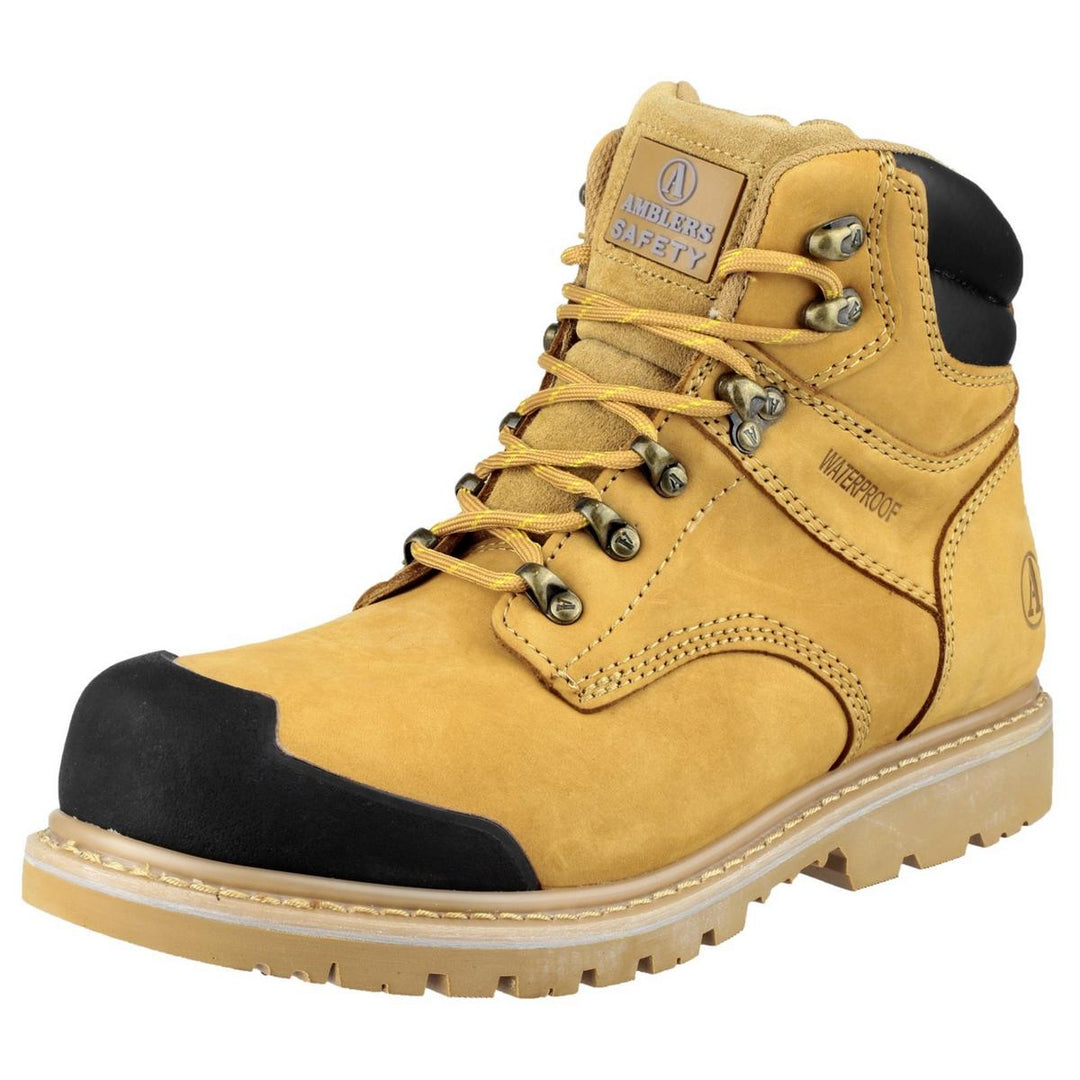 Amblers Safety FS226 Goodyear Welted Waterproof Lace up Industrial Safety Boot Honey