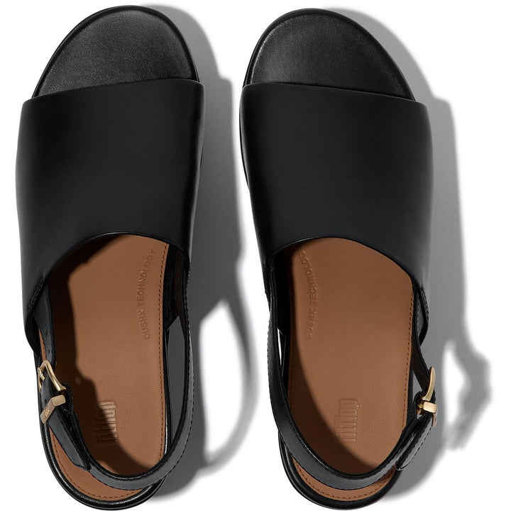 Fitflop Platfforms Heeled Backstrap Sandal Black