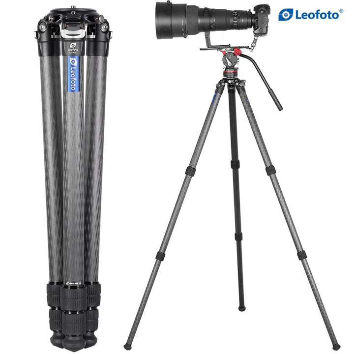 Leofoto Summit LM-363C 3-Section Carbon Tripod, 75mm Bowl