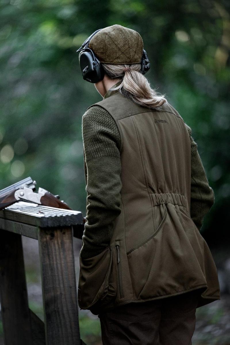 Harkila Skye shooting waistcoat W Willow green/Shadow