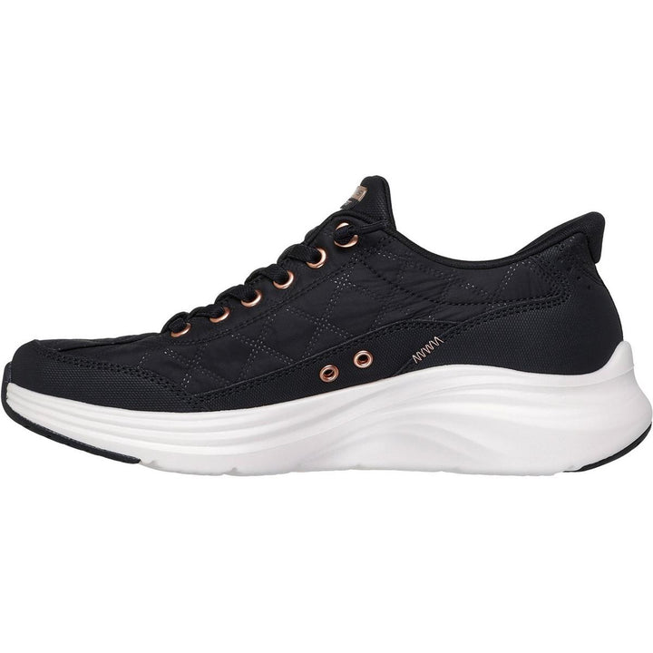 Skechers Contour Foam Golden Hour Trainers Black/Rose Gold