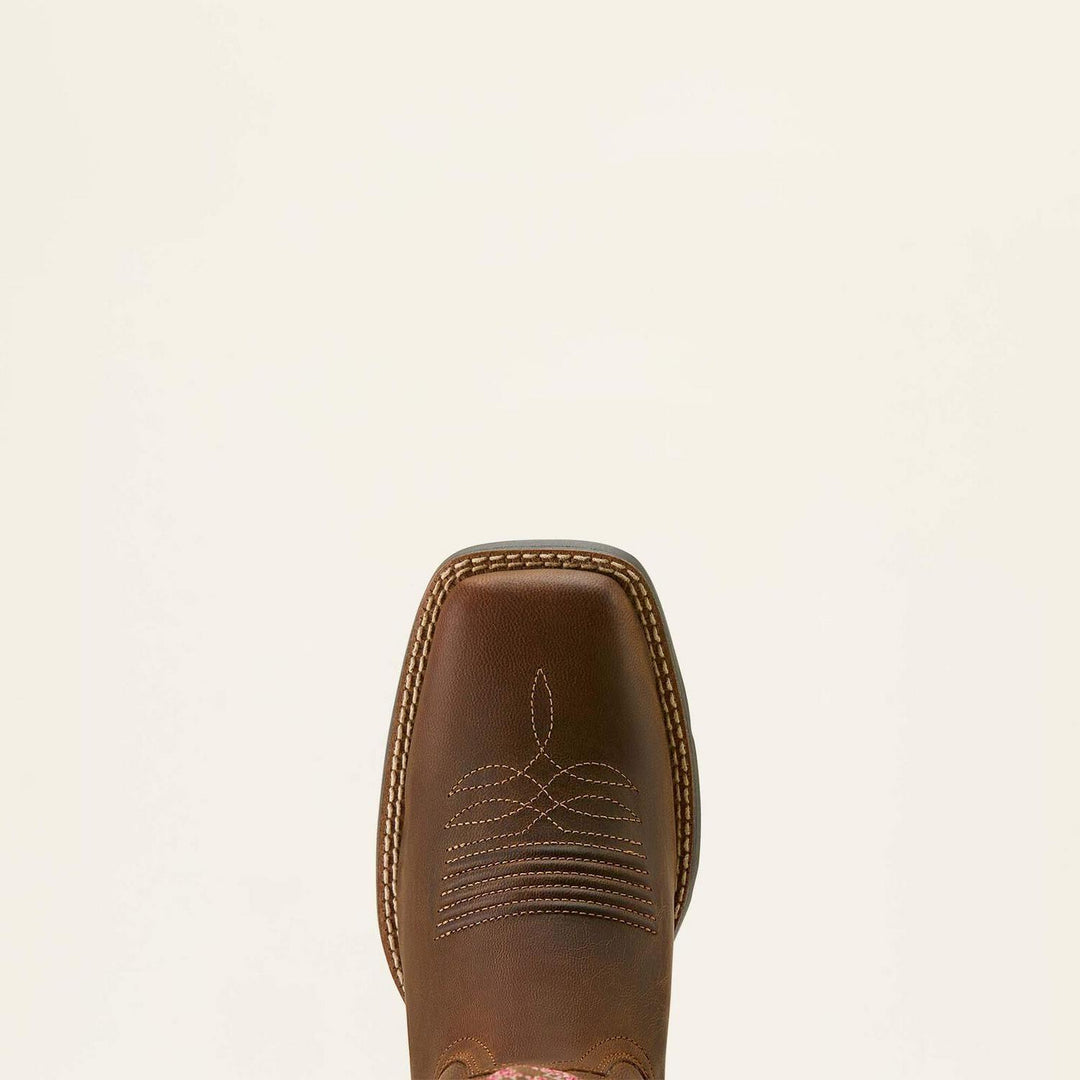 Ariat Ladies Round Up StretchFit Wide Square Toe Western Boot – view 3