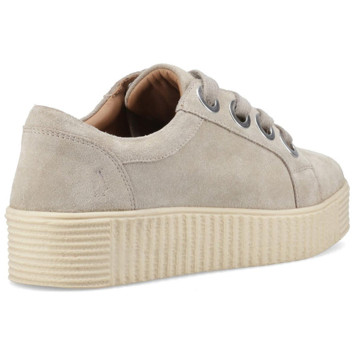 Hush Puppies Tamsin Suede Trainer Taupe – view 2