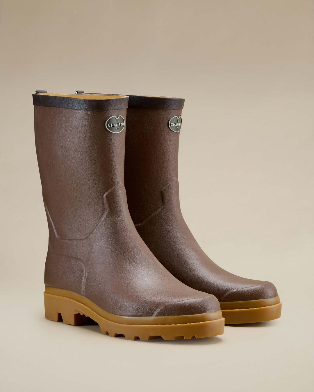 Le Chameau Zermatt Leather Lined Short Wellington Boot