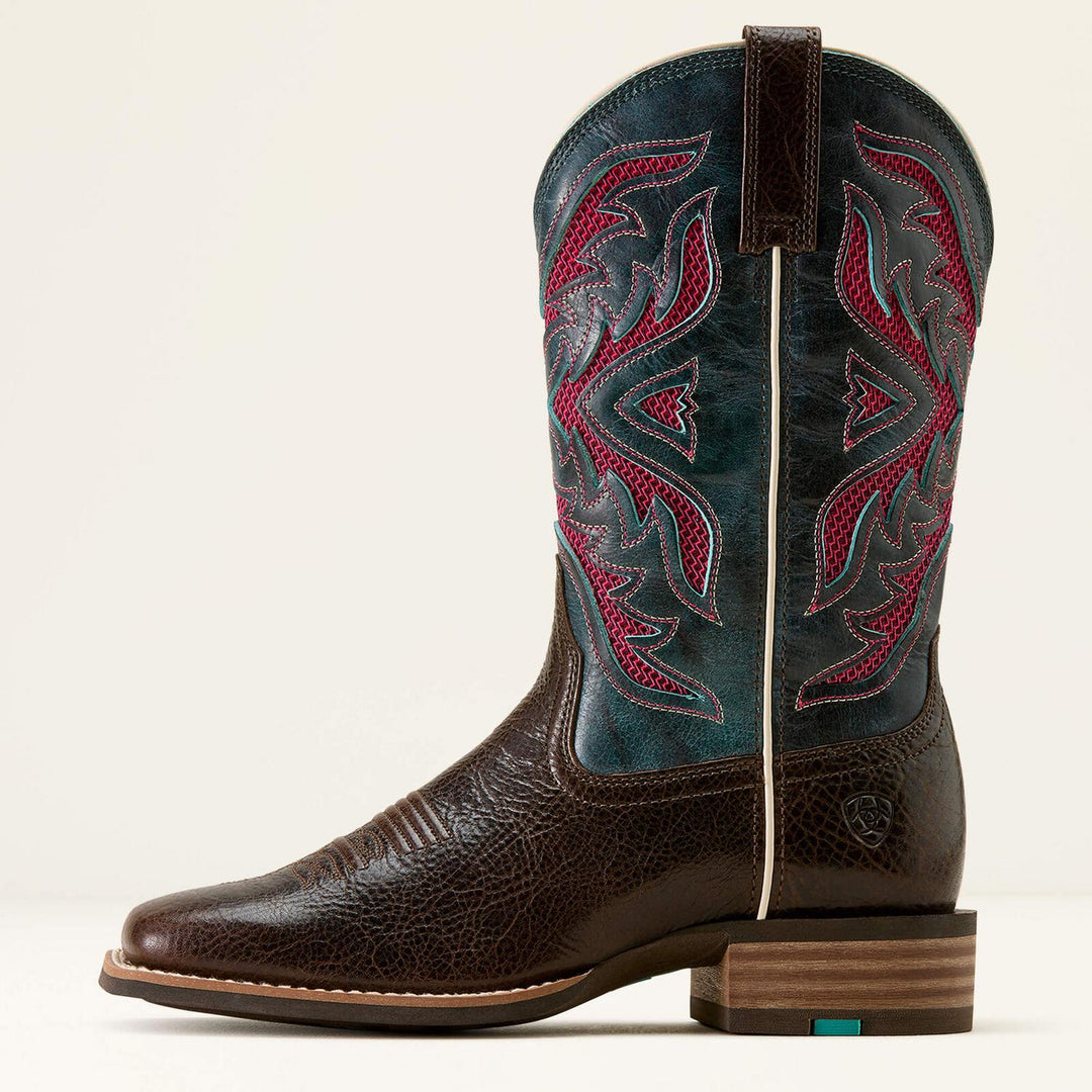 Ariat Ladies San Angelo VentTEK 360 Wide Square Toe Western Boot – view 6