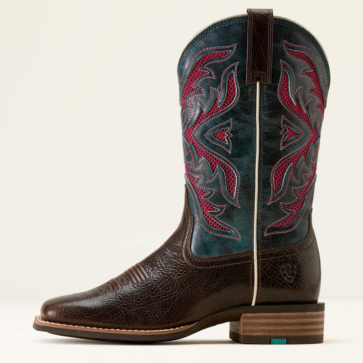 Ariat Ladies San Angelo VentTEK 360 Wide Square Toe Western Boot – view 6