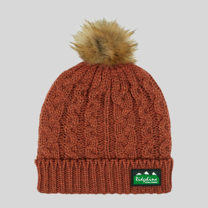 Ridgeline Nordic Fleck Bobble Hat Teak – view 31