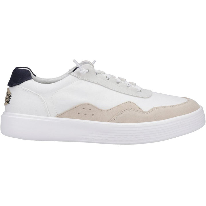 HEYDUDE Hudson Canvas Trainer White/Grey