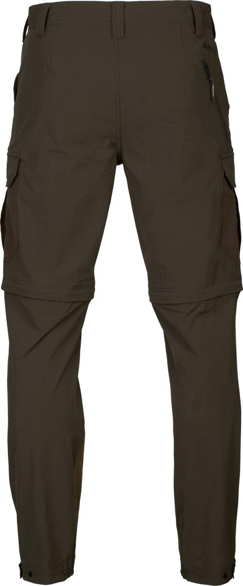 Harkila Logmar lightweight zip off trousers Dark olive/Willo – view 2