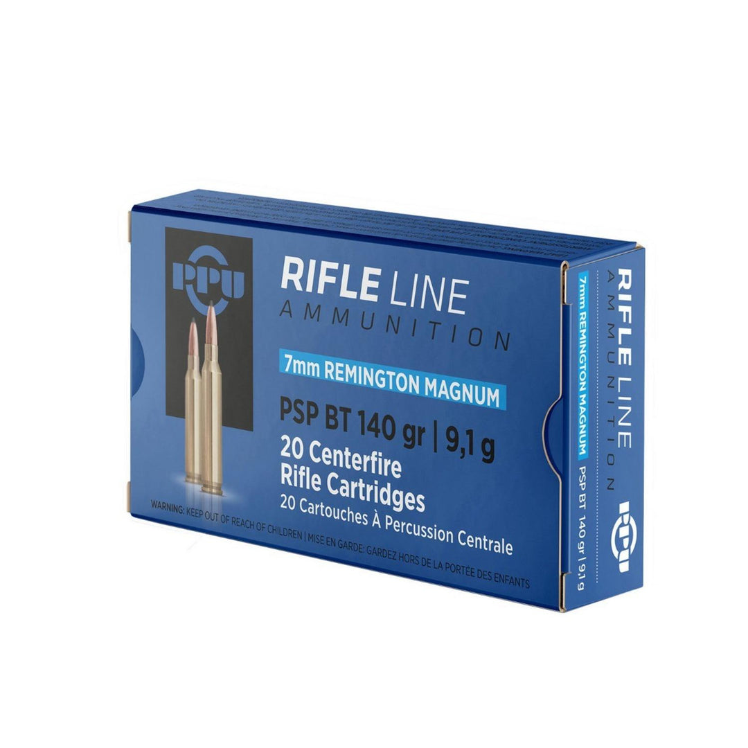 PPU Prvi Partizan 7mm Rem Mag 140gr PSP Boat Tail Ammo, 20 Rounds