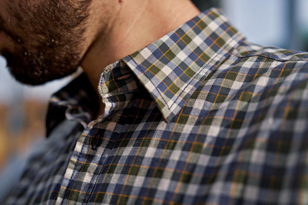 Harkila Härkila Fjell S/S shirt Naval Blue Check – view 4