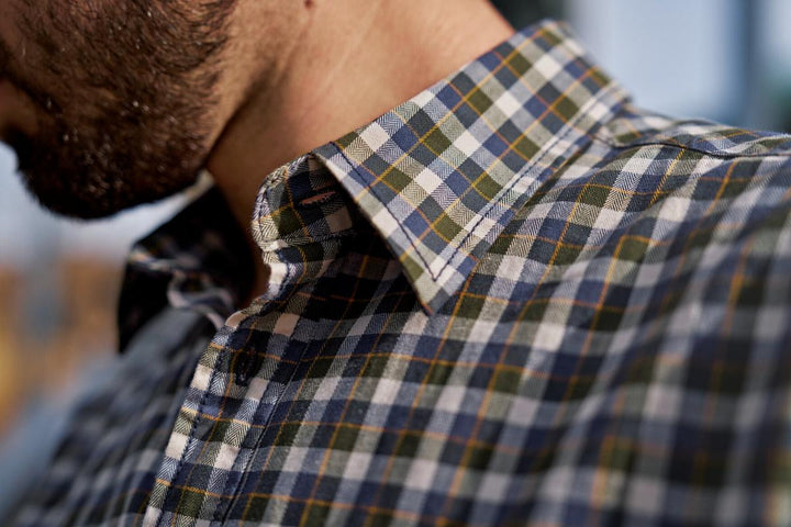 Harkila Härkila Fjell S/S shirt Naval Blue Check – view 4