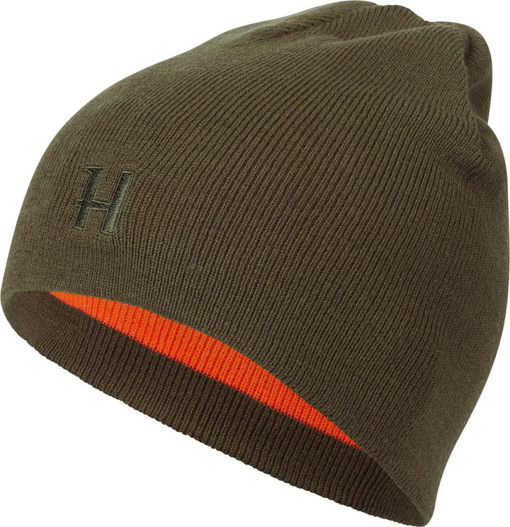 Harkila Härkila reversible beanie Willow green/Orange