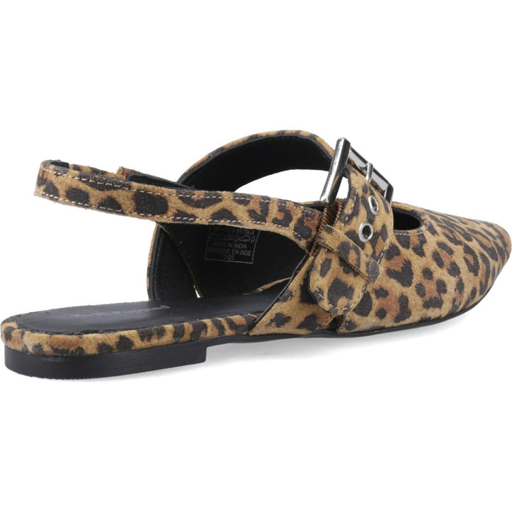 Diya Suede Mary Jane Leopard