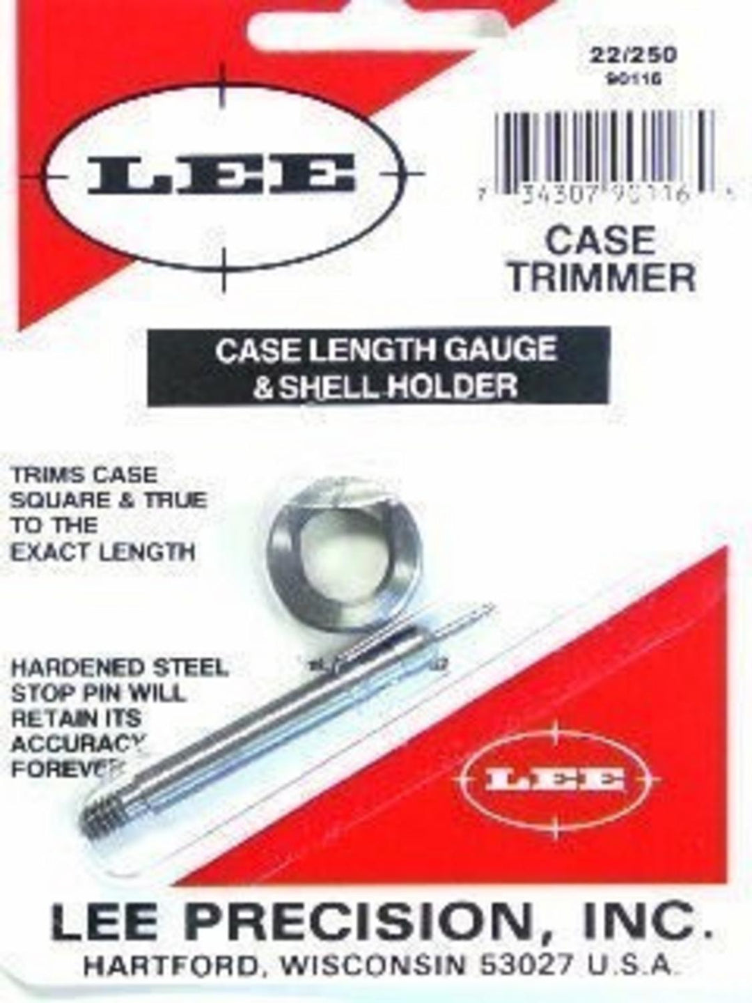 Lee Precision 22-250 Case Length Gauge and Shell Holder