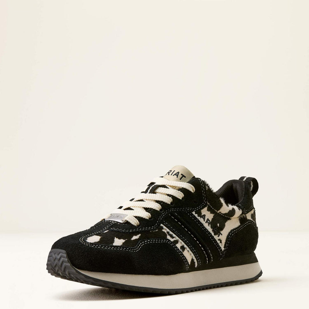 Ariat Ladies Ranch Runner Blk Sd/blk Wht High Rise On