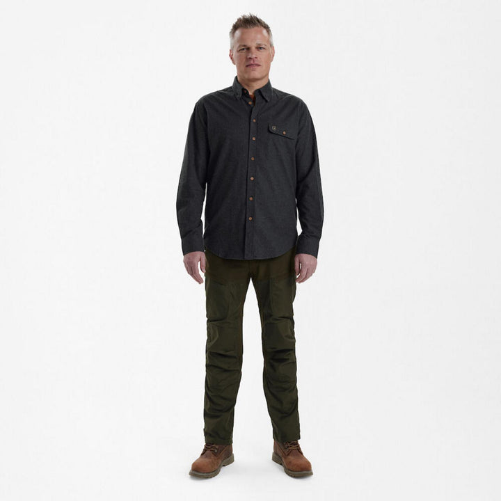Deerhunter Liam Shirt Black Ink 51/52 Black - Hunting shirt breathable cotton for Men