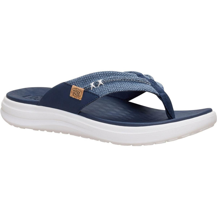 HEYDUDE Finn Flip Braided Navy