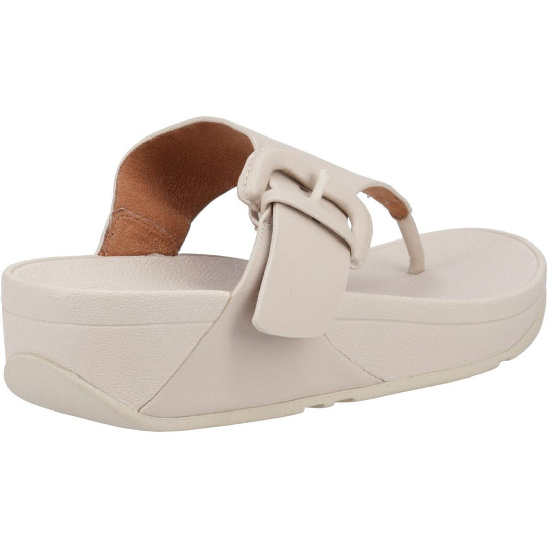 Fitflop Lulu Buckle Toe Post Sandals Stone