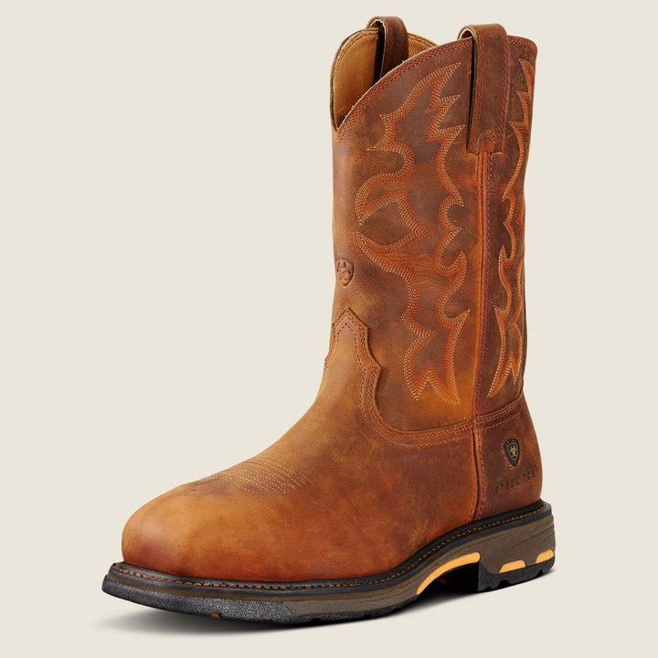 Ariat Mens Workhog Wide Sq Toast Prim St