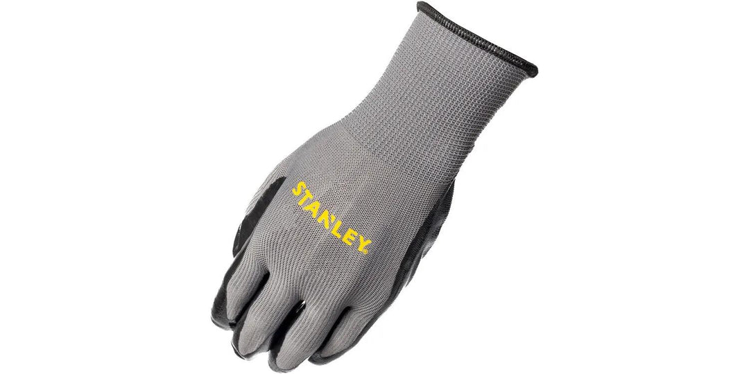 Stanley Nitrile Gripper Gloves Grey