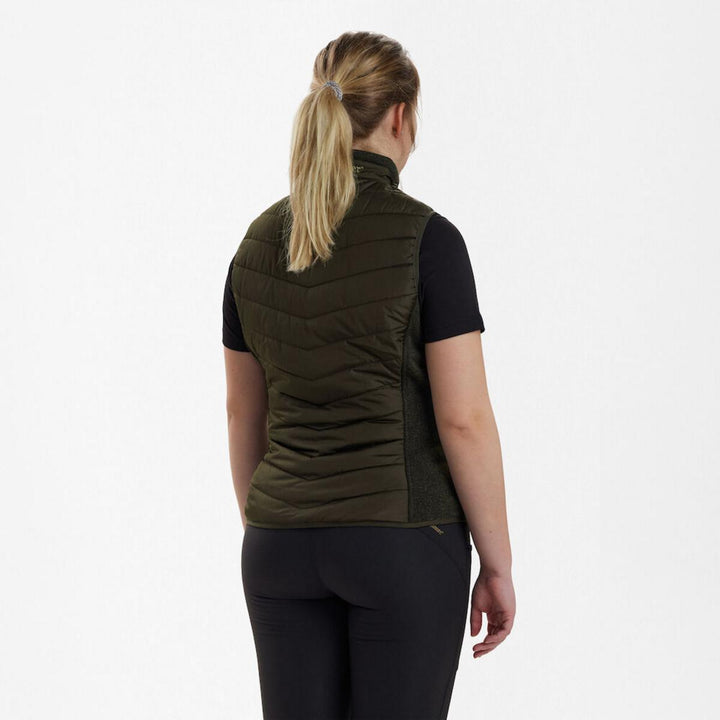 Deerhunter Lady Caroline Padded Waistcoat with knit Timber
