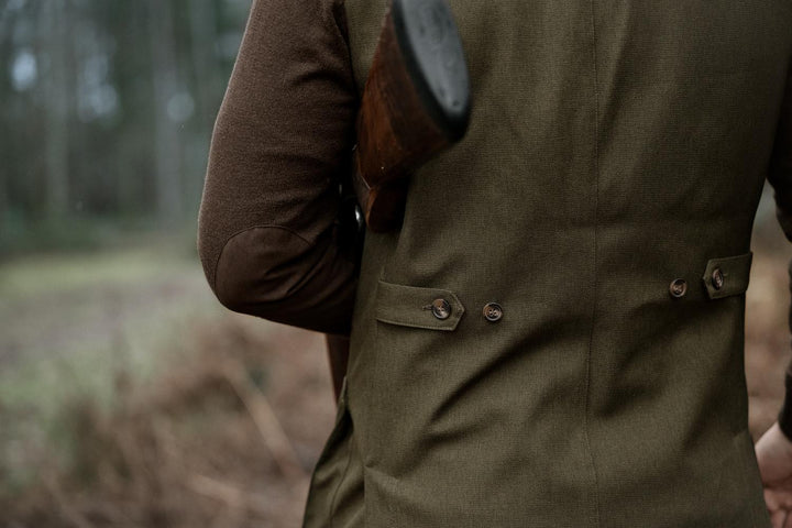 Woodcock Royale Waistcoat Shaded Olive – view 4
