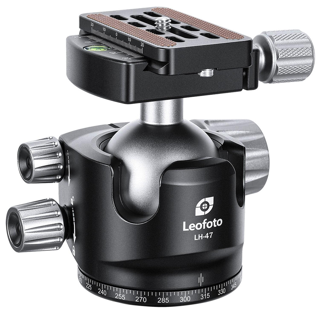 Leofoto LH-47 47mm Low Profile Ball Head with QP-70N Plate
