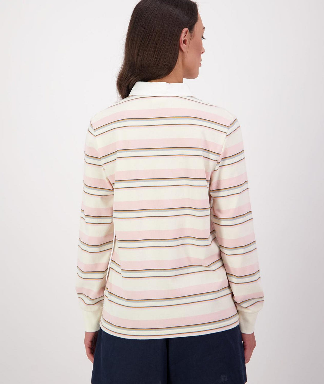 Swanndri Women's Massey Striped Long Sleeve Rugby Top