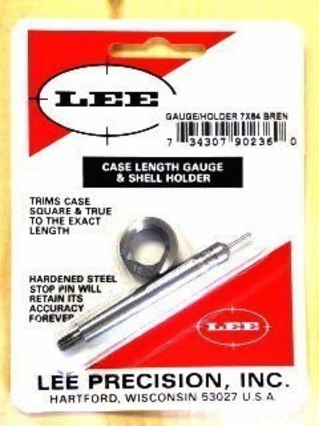 Lee Precision 7x64 Brenneke Case Length Gauge and Shell Holder