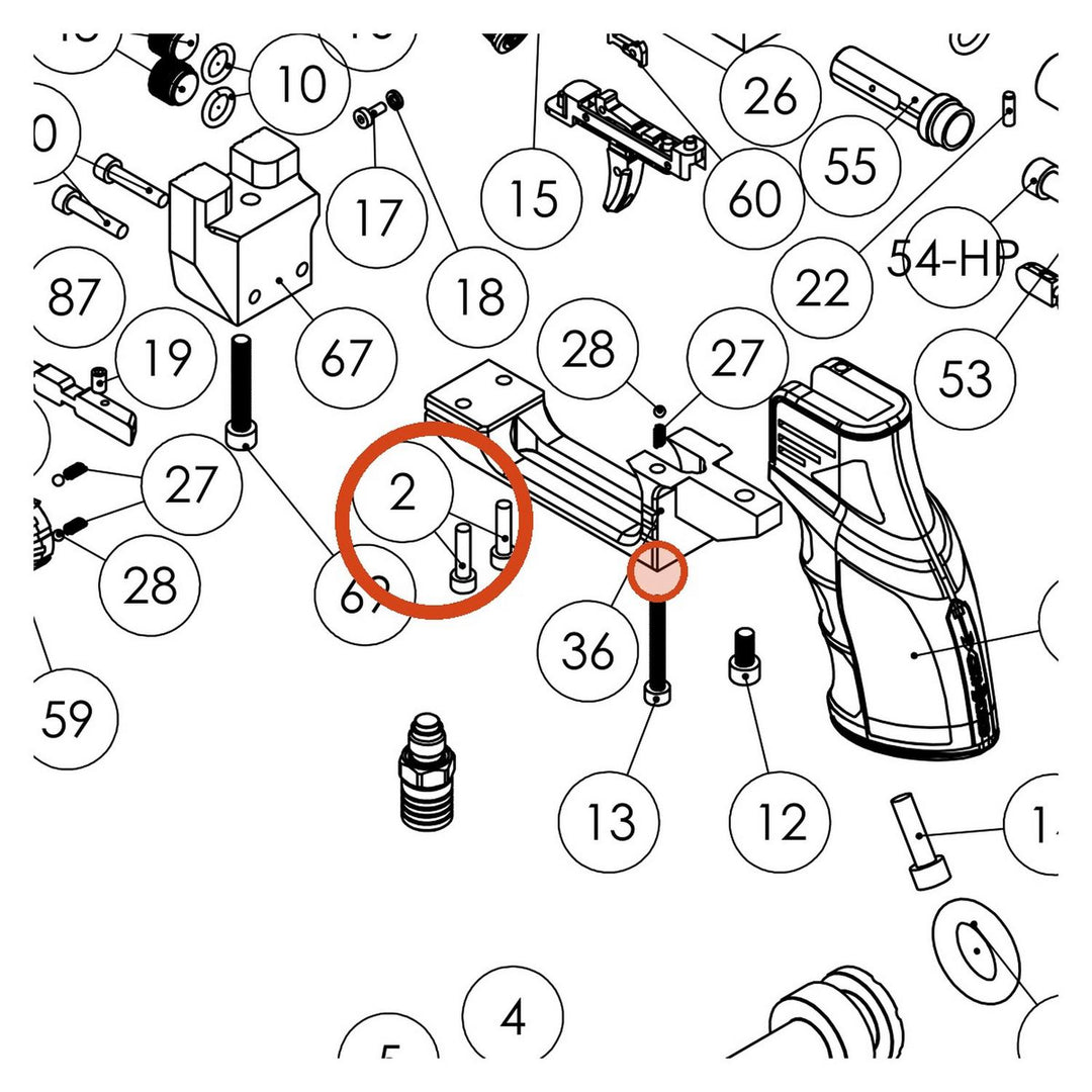 FX Stainless Inlet Valve Rod 19005