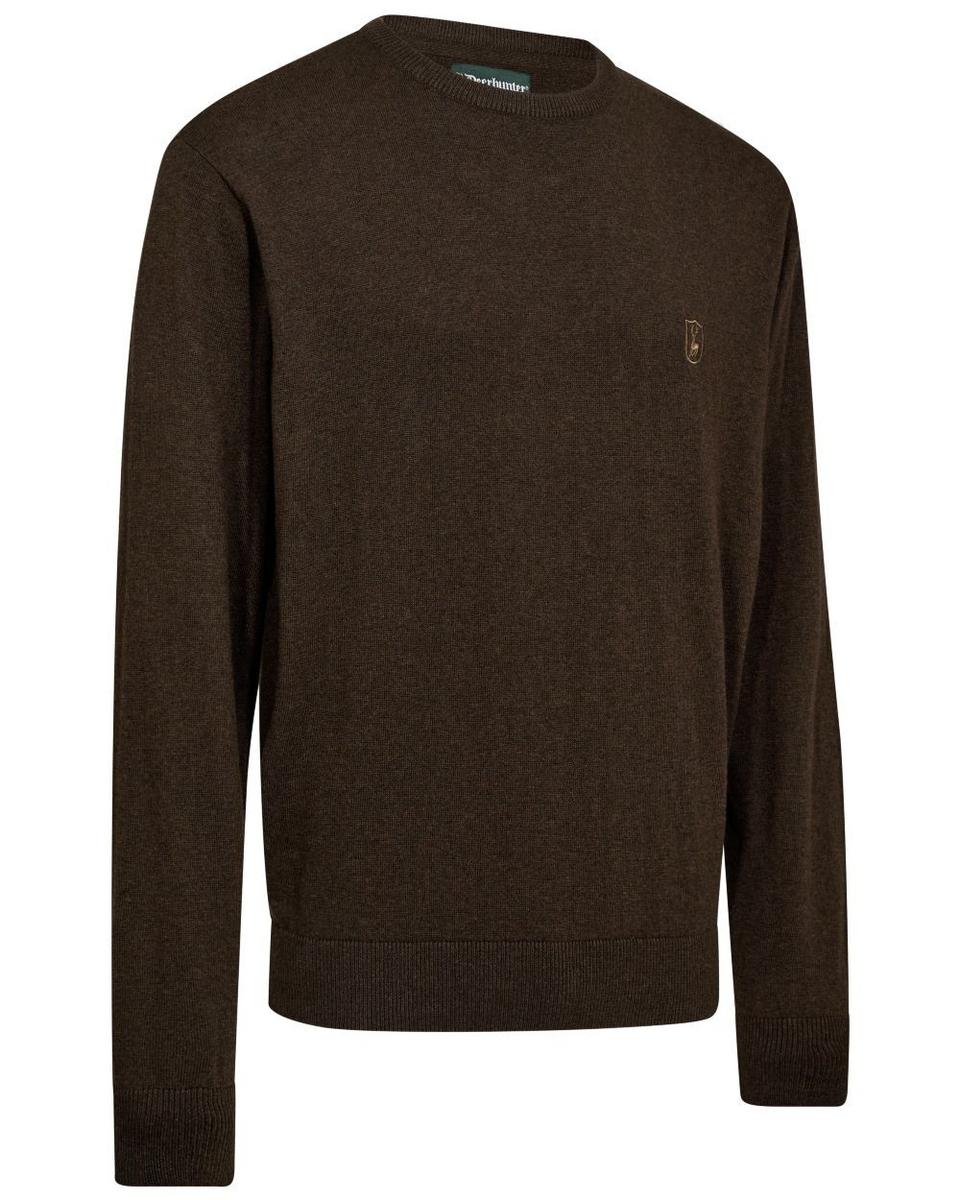 Deerhunter Harrington O-Neck Knit Brown Melange