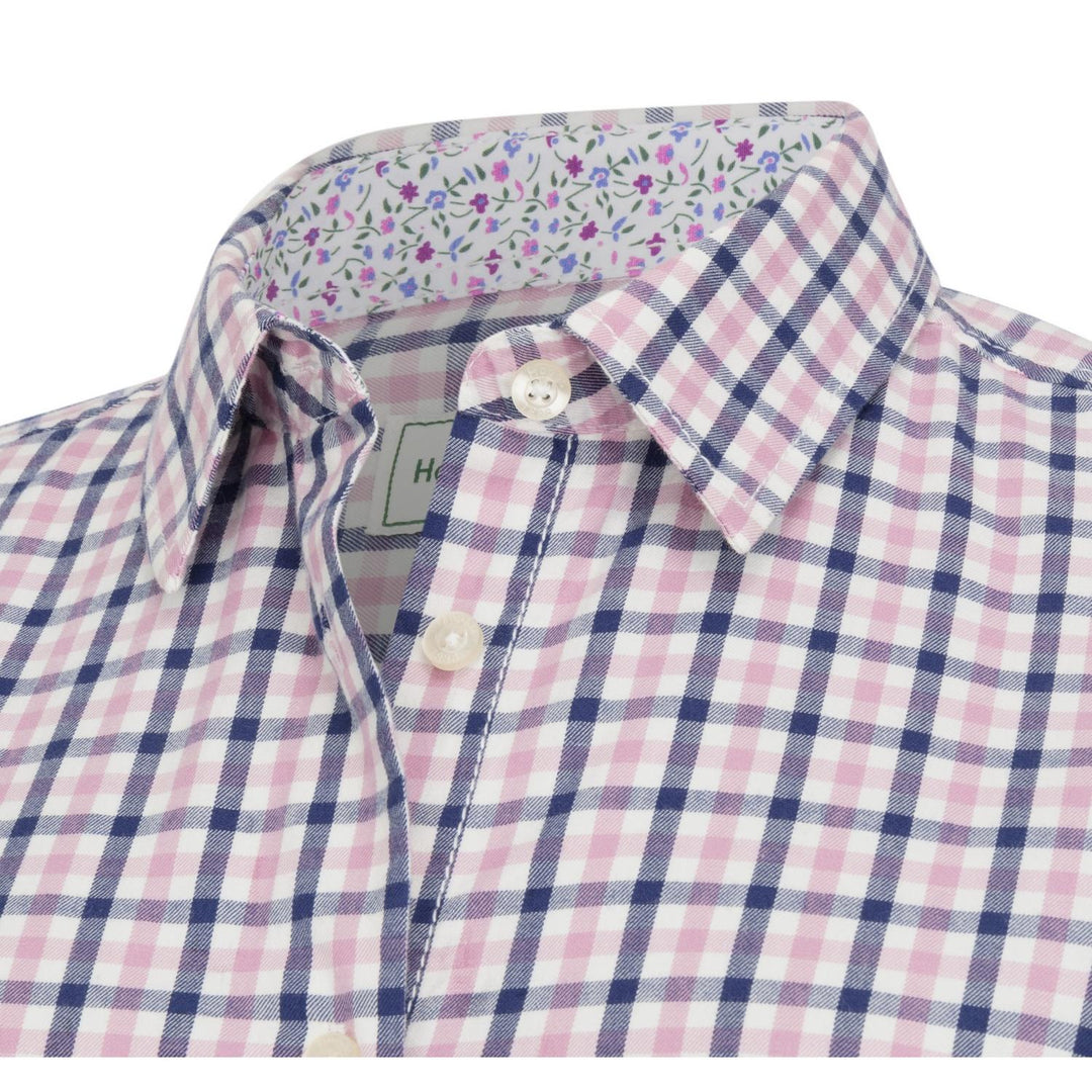 Hoggs of Fife Becky II Ladies Cotton Shirt - Seafoam/Candy