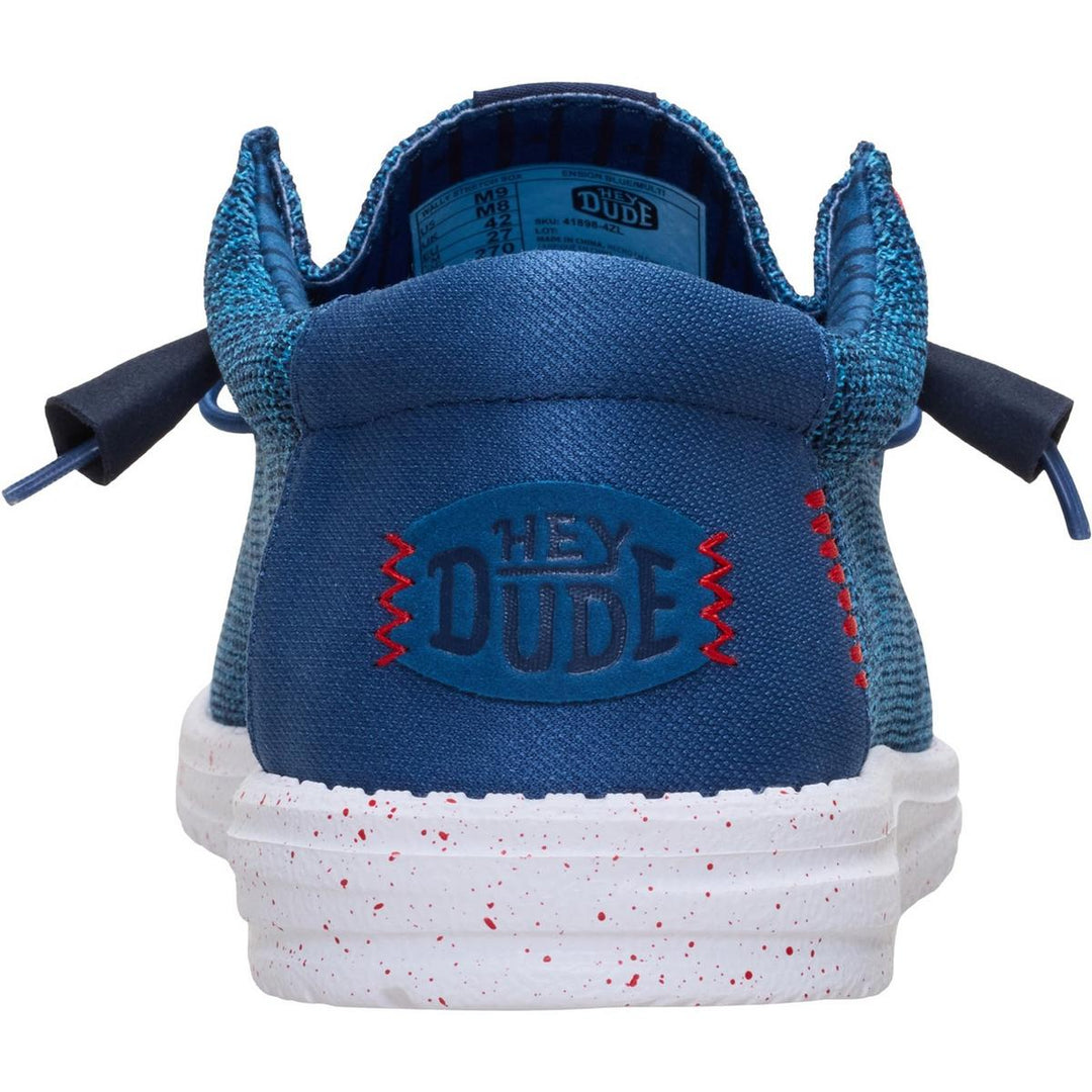 HEYDUDE Wally Stretch Sox Slip on Shoe Ensign Blue/Multi